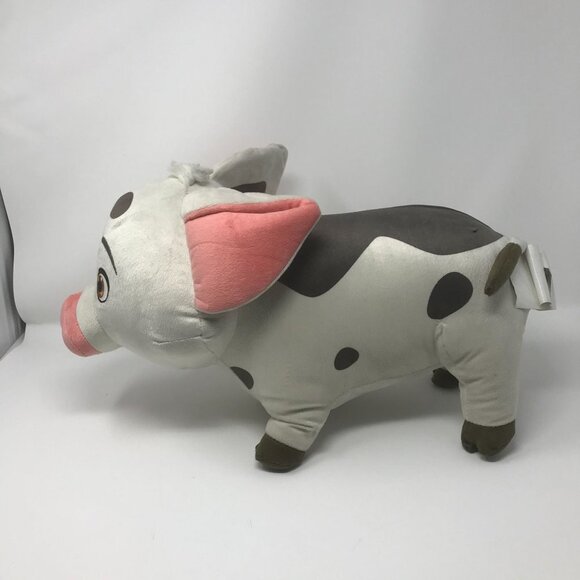 Large Disney Moana Movie Pua White Brown Pig Plush Stuffed Soft Animal Toy 16" - Picture 2 of 6